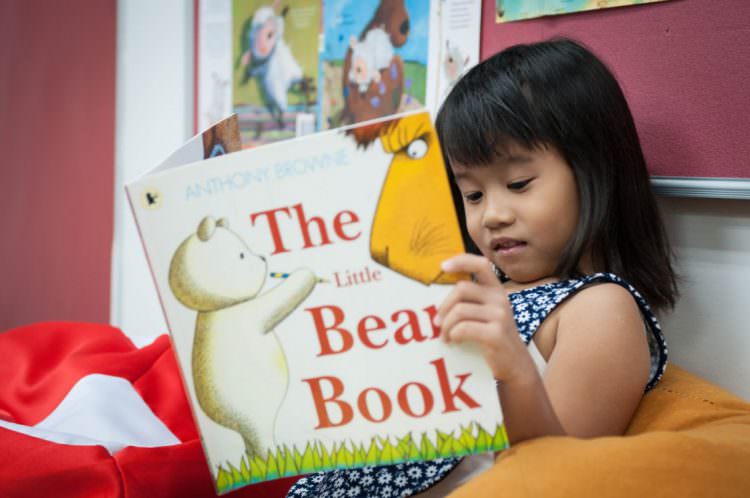 cognitive developnment toddler reading book