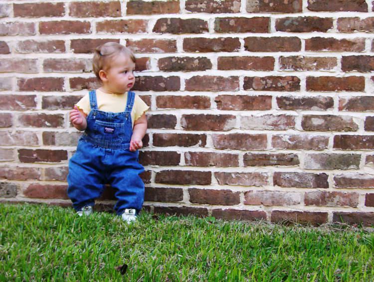 teaching baby to stand alone