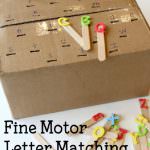 Fine Motor Letter Matching Acitivty